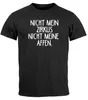 Herren T-Shirt Spruch Nicht mein Zirkus nicht meine Affen Produktbild-Vorschau 2