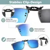 2er Set Clip-on Sonnenbrillen für Brille, 180° Flip Up Produktbild-Vorschau 2