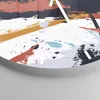 Wanduhr - Rund - Glasuhr - Abstraktion Graffiti Modern - Produktbild-Vorschau 5