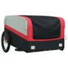 vidaXL Fahrradanhänger Schwarz und Rot 45 kg Eisen Produktbild-Vorschau 4