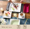 A table setting with a meal and drinks, featuring MALACASA tableware. Produktbild-Vorschau