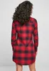 Urban Classics Ladies - Koszula flanelowa w kratę czerwona Podgląd zdjęcia produktu 18