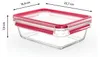 Emsa ClipClose Glass boîte à provisions 1,3 L verre rouge Voir les images du produit 6