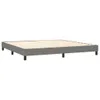 vidaXL Boxspringbett mit Matratze Dunkelgrau 200x200 cm Produktbild-Vorschau 3