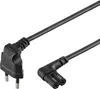 Anschlusskabel mit Eurostecker abgewinkelt, 5 m, schwarz, Produktbild-Vorschau 20