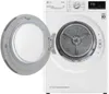A white LG washing machine with the door open, showing the drum inside. Produktbild-Vorschau