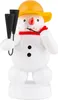 Schneemann mit Agogo (8cm) von Zenker Volkskunst Produktbild-Vorschau 2