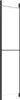 A white room divider with black frames against a white background. Produktbild-Vorschau
