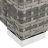 vidaXL Podwójny leżak rattanowy szary Podgląd zdjęcia produktu 5
