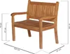Beaufort 100 cm -Teak Gartenbank Zweisitzer Produktbild-Vorschau 3