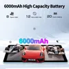 A tablet displaying racing cars and battery capacity information. Produktbild-Vorschau