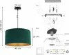Suspension Lustre Velours doré Abat-jour Voir les images du produit 7
