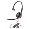 Poly Headset Blackwire C3210 monaural USB-A (Schwarz) Produktbild-Vorschau 2