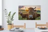 MuchoWow® - Leinwandbilder - Kühe - Sonne - Wiese - Produktbild-Vorschau 6