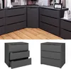 Kommode Vicco Ruben Anthrazit 48 x 77.6 cm mit 3 Produktbild-Vorschau 2