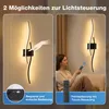 Lampada da parete LED moderna, dimmerabile, con luce bianca Anteprima dell’immagine prodotto 4