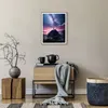 Gerahmtes Poster - Rahmen in heller Eiche - Gipfel Wolken Produktbild-Vorschau 7