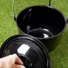 Padella smaltata Ambiance con coperchio per barbecue Ø 20 Anteprima dell’immagine prodotto 5