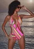 Bruno Banani Monokini orange bedruckt Größe 36 Cup A/B Produktbild-Vorschau 2
