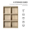 HOMCOM Bücherregal, 3-stöckiges Holzregal mit 6 Produktbild-Vorschau 5
