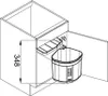 Franke Sorter Mini, 17 l, Rechteckig, Kunststoff, Schwarz, Produktbild-Vorschau 10