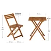 Juskys Balkonmöbel Set Bala - 3-teilig aus Holz für 2 Produktbild-Vorschau 14