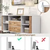 COSTWAY Modernes Buffet-Sideboard, Kaffeebar im Produktbild-Vorschau 5