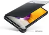 A black smartphone case is shown partially covering a smartphone. Produktbild-Vorschau