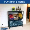 DanDiBo Getränkekistenregal 6 Kisten mit Ablage Metall Produktbild-Vorschau 8