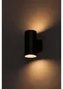 LED Akku Außenleuchte Wandlampe Schwarz IP44 5W warmweiß Produktbild-Vorschau 2