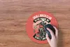 MuchoWow® Mauspad Mousepad Motorrad - Skelett - Retro 30x30 Produktbild-Vorschau 3