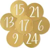 24 Adventskalenderzahlen gold (4 cm) Produktbild-Vorschau 1