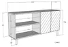 Skye Decor, Hochwertiger Konsolentisch, Weiß & Gold, 120 Produktbild-Vorschau 7