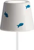Poldina Lido Blue Fish LED-Tischleuchte, wiederaufladbar Produktbild-Vorschau 1