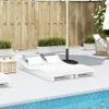 Sonnenliegen 2 Stk. Weiß 205x60x31,5 cm Massivholz Kiefer Produktbild-Vorschau 3
