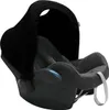 A black baby car seat with a canopy. Náhled obrázku produktu