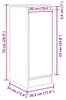 vidaXL Kredens dąb sonoma 29,5x34x76 cm Materiał Podgląd zdjęcia produktu 8