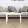vidaXL Stolik kawowy biały 80x40x35 cm lite drewno sosnowe Podgląd zdjęcia produktu 3