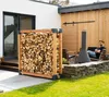 Westmann Étagère en bois de mélèze pour bois de cheminée Voir les images du produit 7