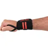 A person's arm wearing a black wristband with red stripes and the brand name 'GORILLA SPORTS' printed on it. Náhľad obrázku produktu
