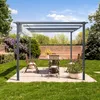 PRIMEYARD Pergola 3x4 m zadaszenie tarasu z szarym Podgląd zdjęcia produktu 9