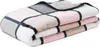 A folded blanket with a plaid pattern. Produktbild-Vorschau