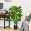 HOMCOM Künstlicher Baum 95 cm Kunstpflanze mit 33 Blättern, Produktbild-Vorschau 2