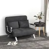 Sofa rozkładana HOMCOM z regulowanym oparciem, poduszkami Podgląd zdjęcia produktu 2