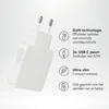 Accezz Ultra Slim GaN Oplader - 2x USB-C - 65W - Wit Productafbeelding-voorbeeld 3