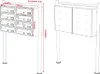 Wiltec Boîte aux lettres sur pieds Blanche 270 x 898 x 1500 Voir les images du produit 2