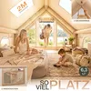 ELONEO Luftzelt Glamping Zelt aufblasbar Campingzelt Produktbild-Vorschau 3