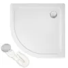AQUENITH Duschwanne 80x80cm Duschtasse Komplett Set Flach Produktbild-Vorschau 1