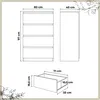 YUMEBLY | Kommode BASIC mit 4 Schubladen, 80x97x40 cm – Produktbild-Vorschau 7