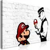 Wandbild Mega XXXL Banksy Mario Bros 250x125 cm Einteiliger Produktbild-Vorschau 1